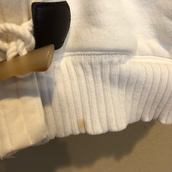 Off white sweater with fleece lined hood - Picture 5 of 7